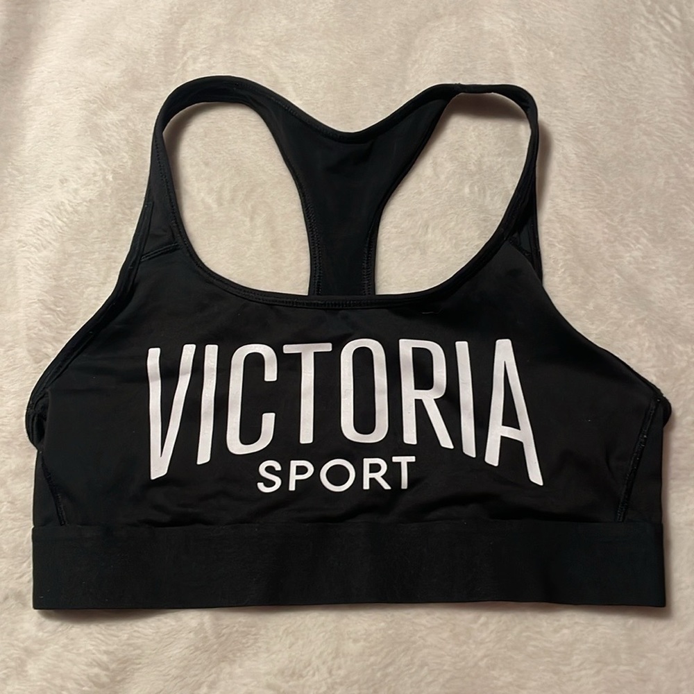 VS Player Sports Bra (black with logo)